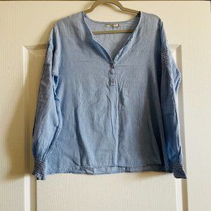 Mes Demoiselles Womens Cotton Peasant Top Size S/M